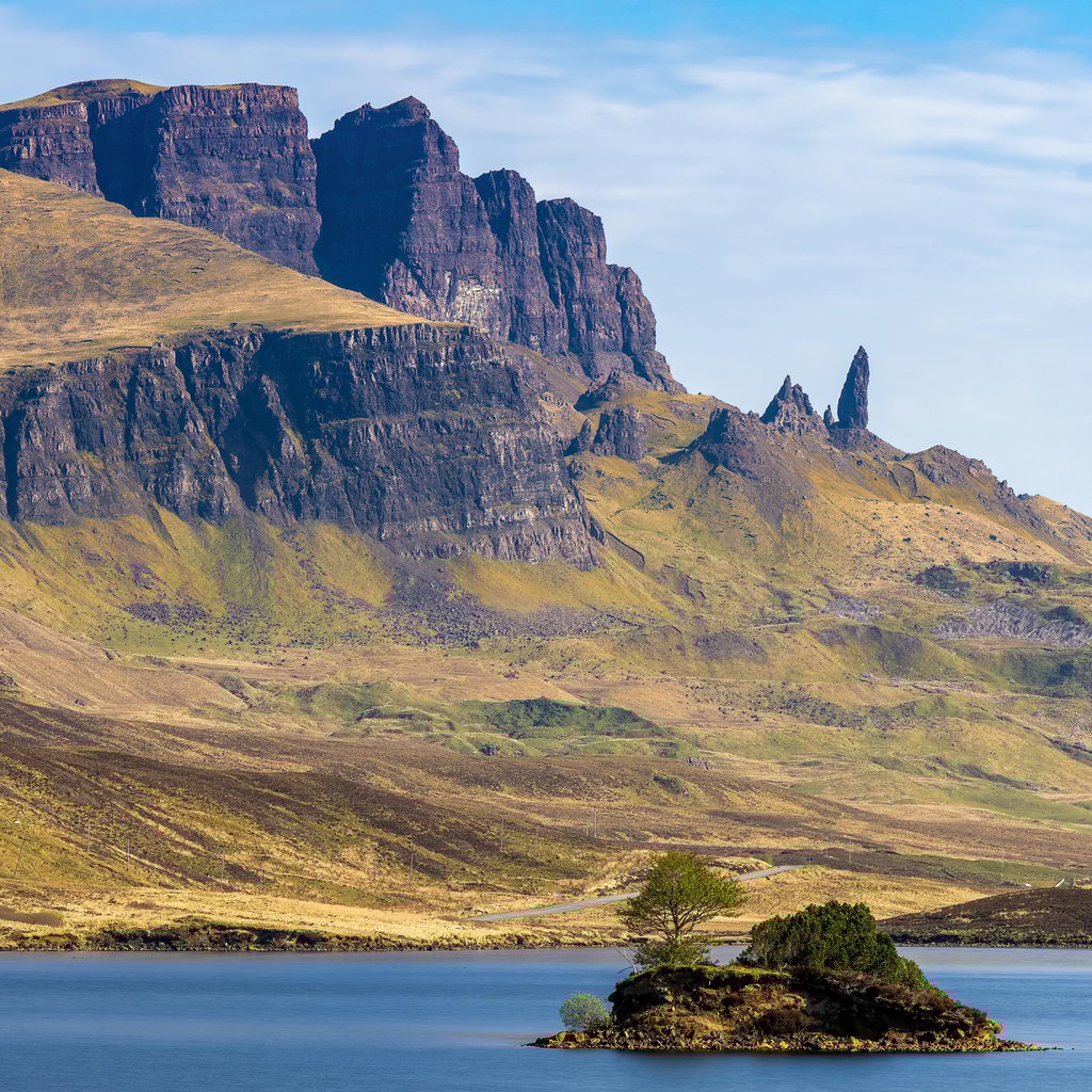 Stunning landscape of the Old Man of Storr in Isle of Skye, Scotland.