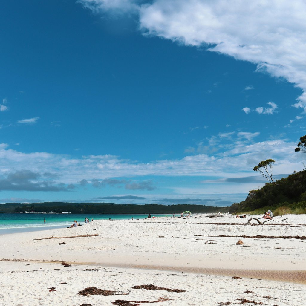 Explore the pristine white sands and clear waters of Jervis Bay, perfect for a tropical getaway.