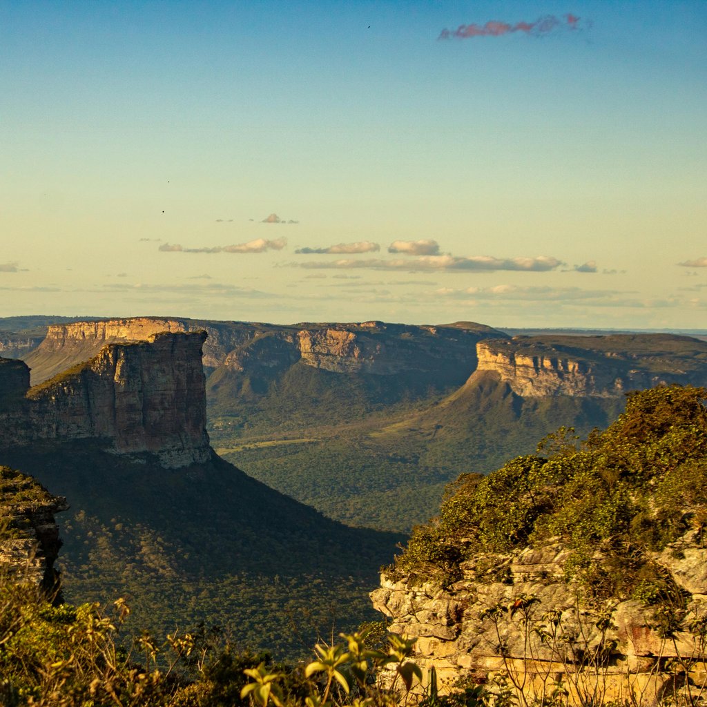 Breathtaking panoramic view of Chapada Diamantina in Brazil during daytime.