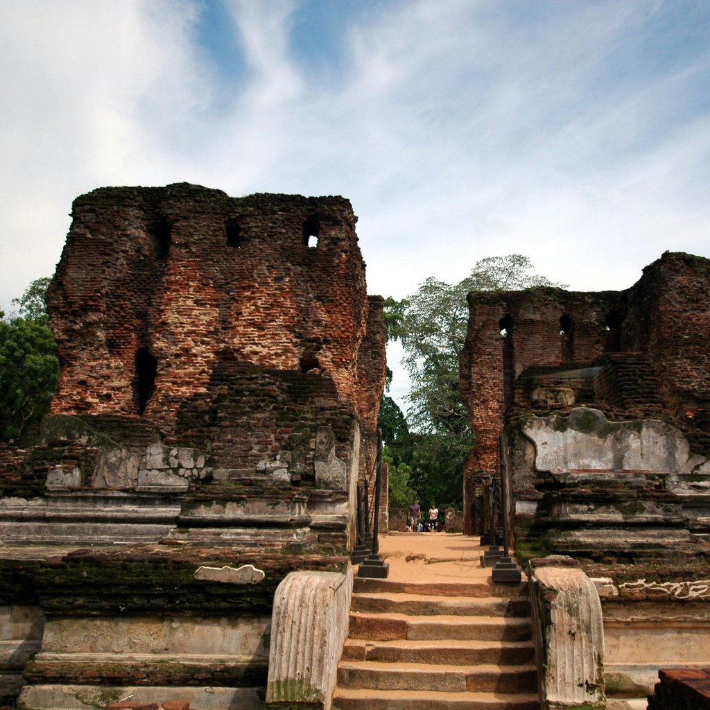 Explore the historic ruins of an ancient city in Polonnaruwa, Central Province, Sri Lanka.