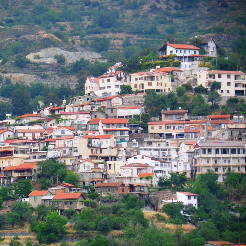 View of Agros, Cyprus.