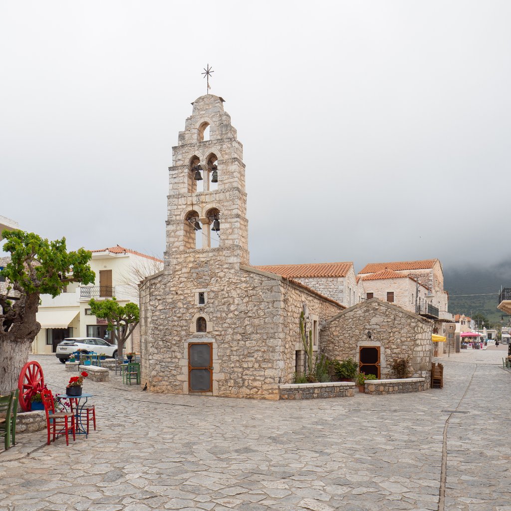 The church of Panagia and Saint Charalampos in Areopoli, Mani.