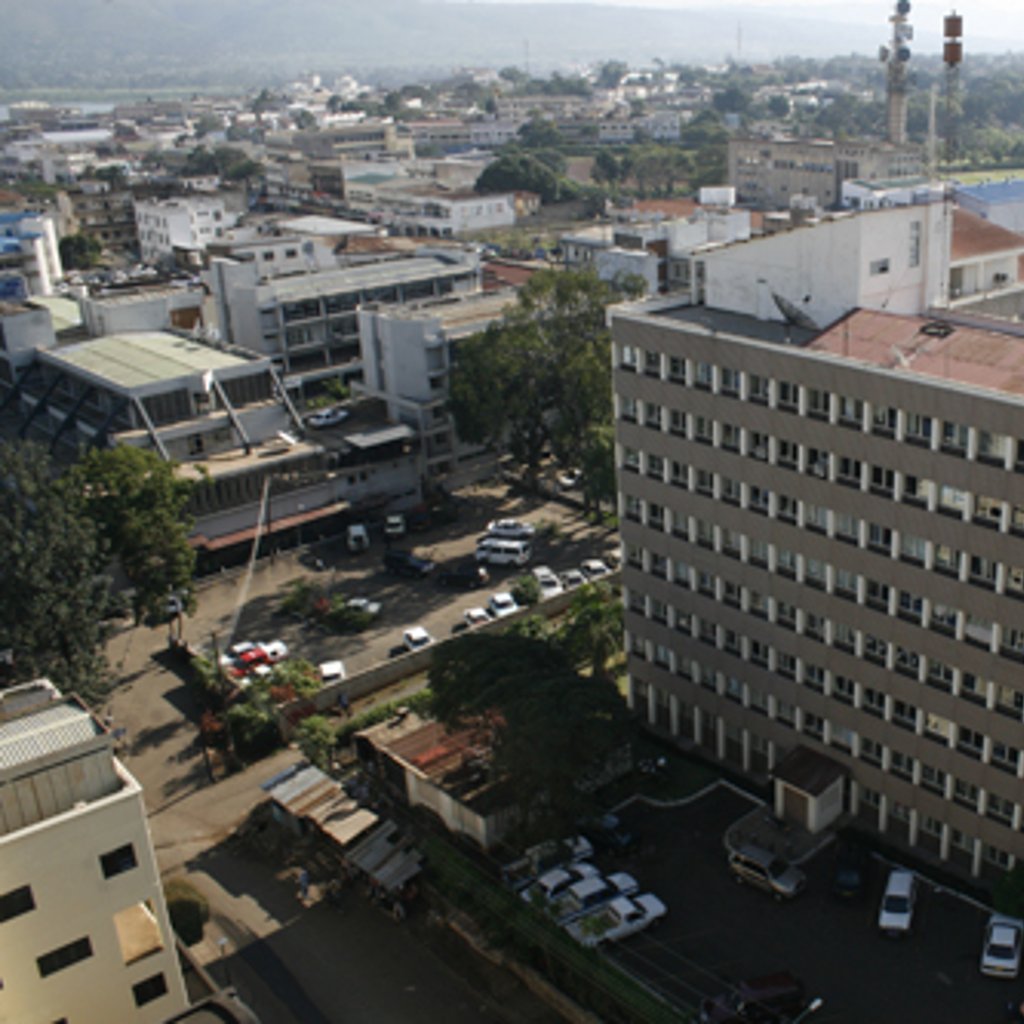 Aerial view of Kisumu city, kenya.