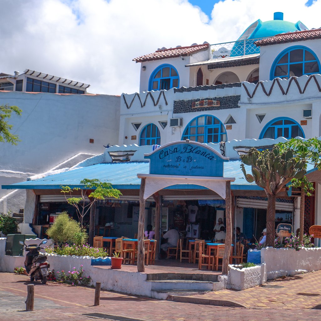 a few hours ashore at Puerto Baquerizo Moreno on Isla San Cristobal...cool Bed and Breakfast