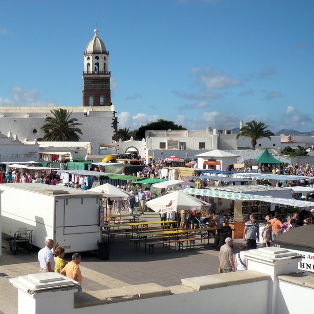 Market in Teguise, Lanzarote, Canary Islands, Spain